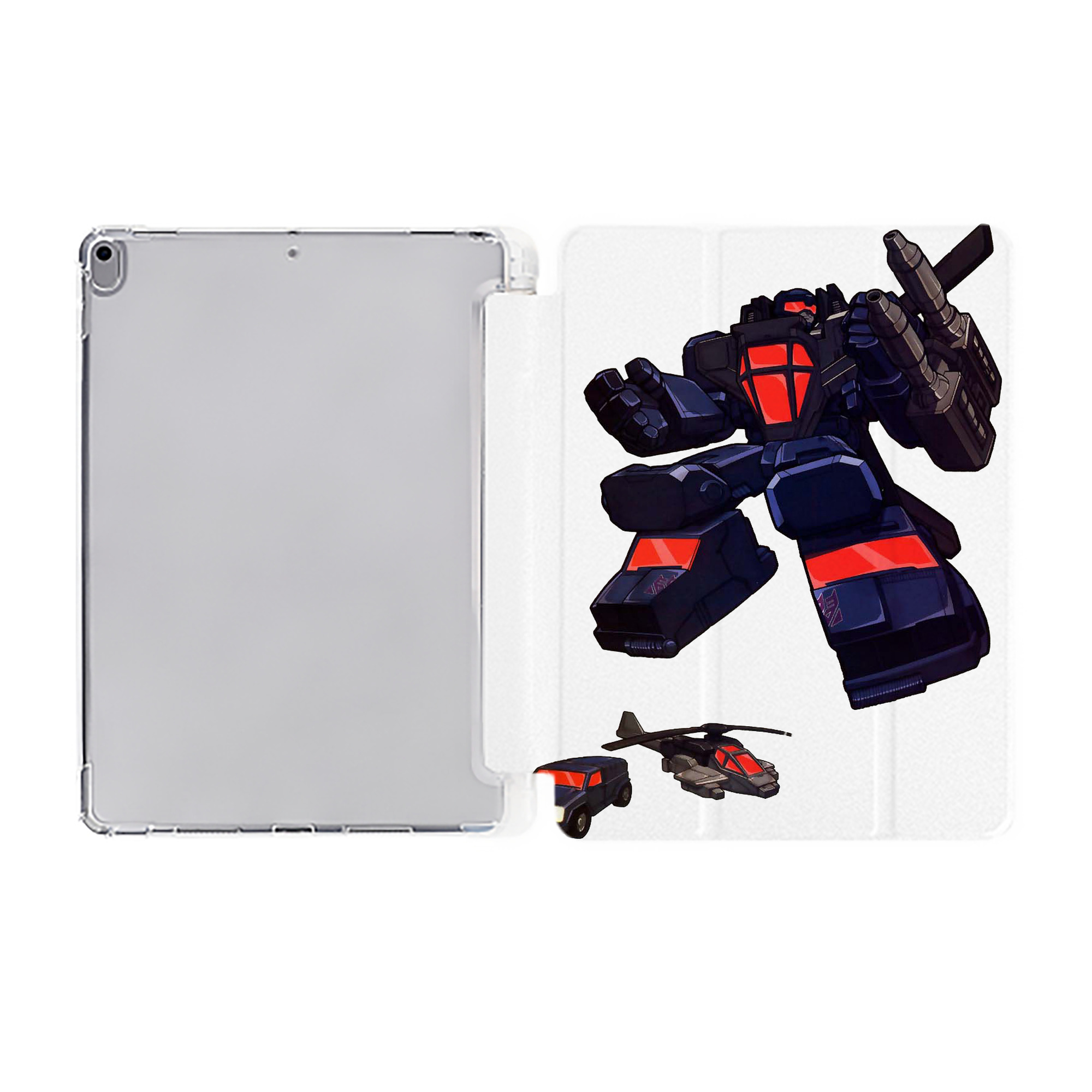 （画像用）  IPad ケース ペン収納付き 三つ折りスタンド PUレザー×シリコン 対応機種9.5/10.5/10.9インチ